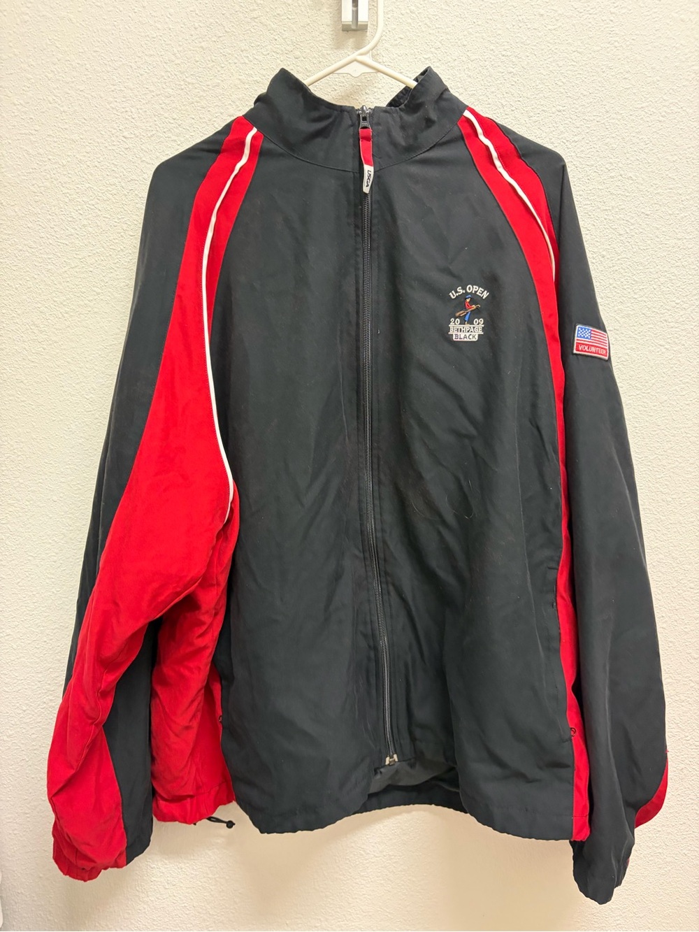 U.S. Open Black & Red Windbreaker Jacket